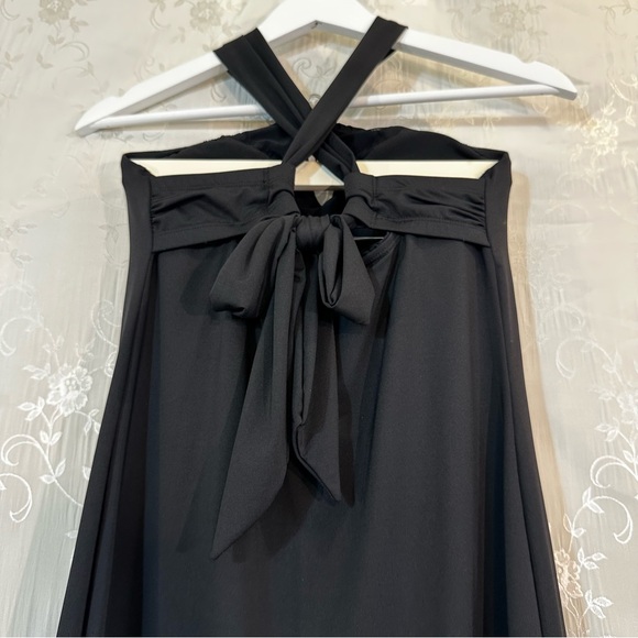 Athleta Black Halter Tie Tennis Athletic Sport Mini Dress XSMALL - Picture 7 of 11